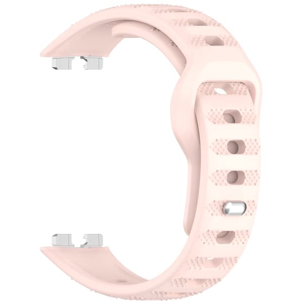 INF Silikoniranneke Huawei Band 10/9/8 - Pisteellinen kuvio Vaaleanpunainen