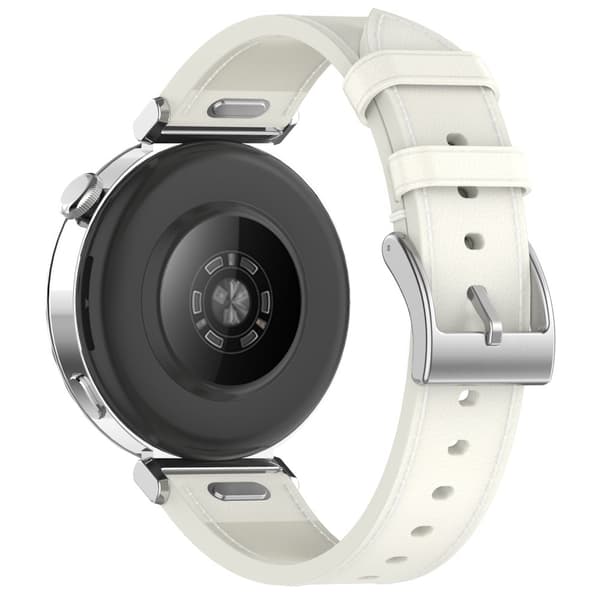 INF Premium lærreim for Huawei & Honor-klokker Hvit 20 mm