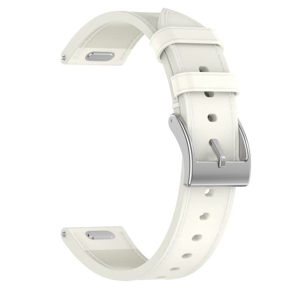 INF Premium lærreim for Huawei & Honor-klokker Hvit 20 mm