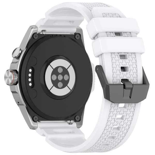 INF Ticwatch Atlas 24mm silikonerem - officiel udskiftning Hvid