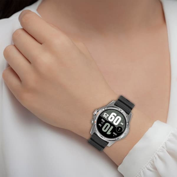 INF Ticwatch Atlas 24mm Silikonarmband - Officiell Ersättning Svart