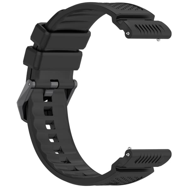INF Ticwatch Atlas 24mm Silikonarmband - Officiell Ersättning Svart