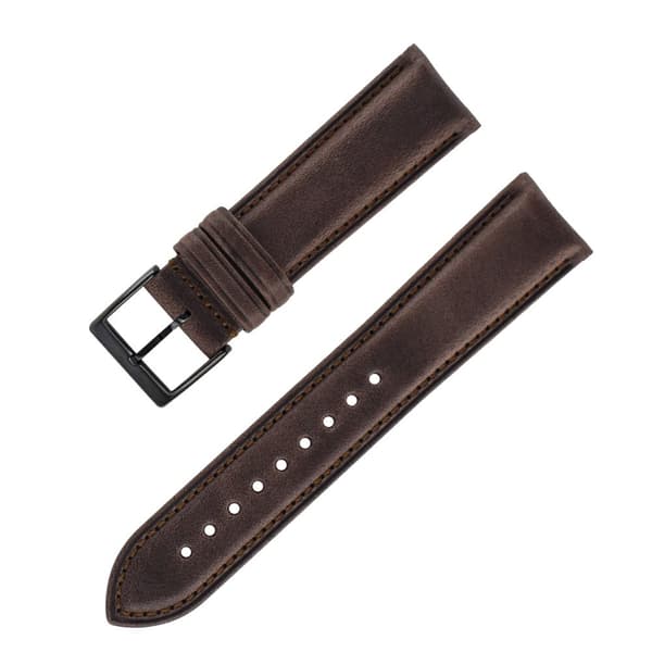 INF Italienskt Lätt Föränderligt Enkelt Oljevax Kohud Klockarmband Kaki 18 mm
