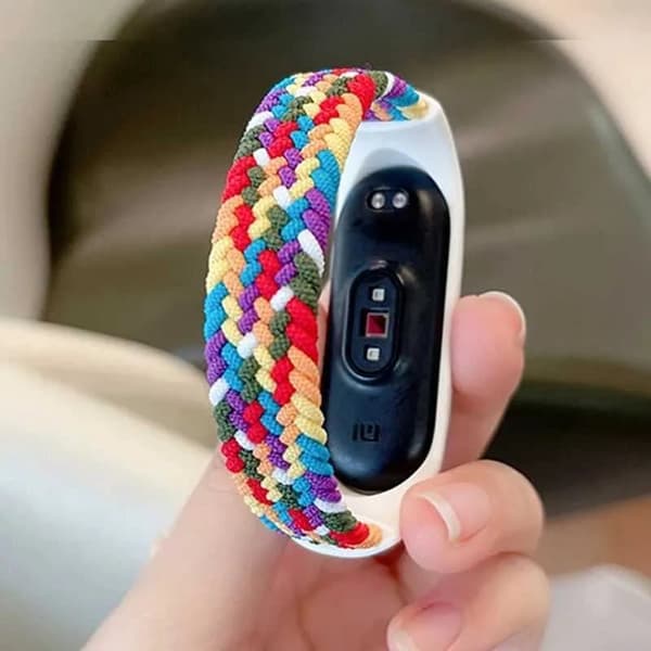 Justerbart flätat klockband i nylon med NFC för Xiaomi Mi Band-serien (4/3/5/6)