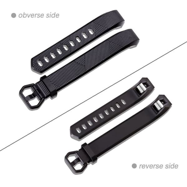 INF Erstatningsarmbånd for Fitbit Alta HR/Alta/Ace Sort L