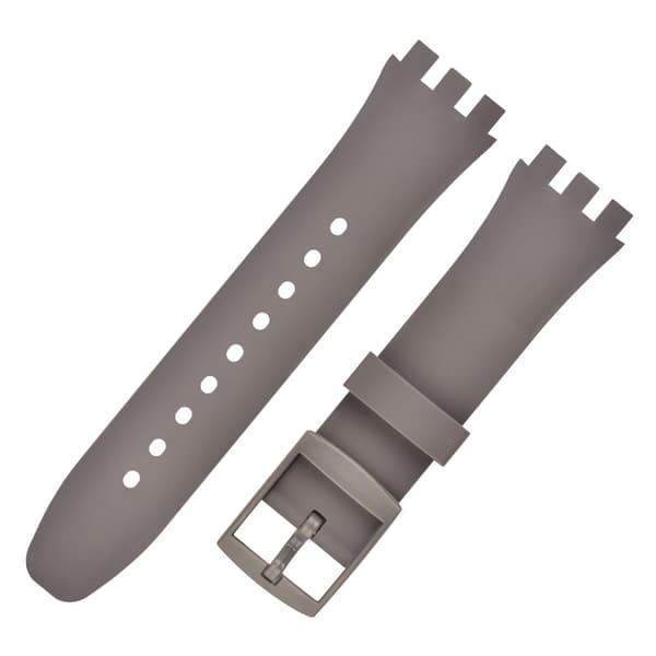 INF Premium Silikon Swatch Klokkerem Erstatning Grå 20 mm