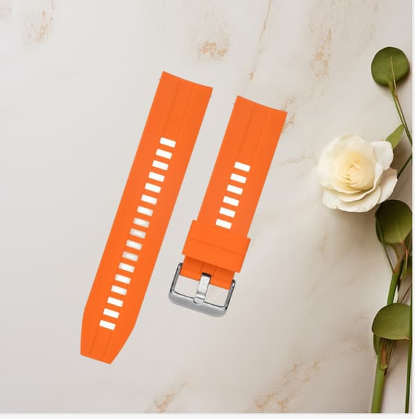 INF 22 mm silikonrem for Huawei GT3/Watch 4/Honor/Samsung Oransje