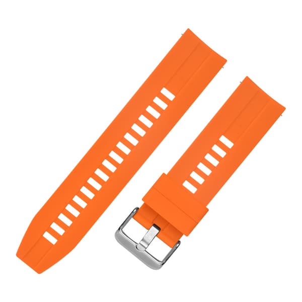 INF 22 mm silikonrem for Huawei GT3/Watch 4/Honor/Samsung Oransje