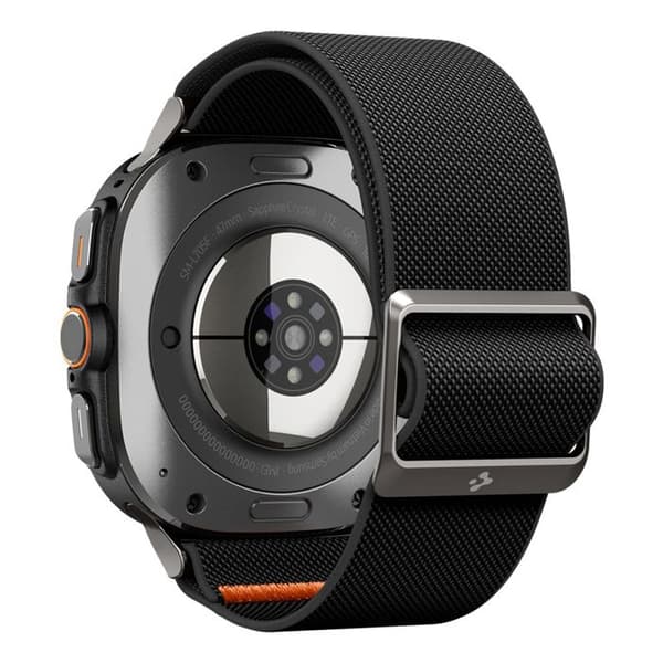 Armband för Samsung Galaxy Watch Ultra 47mm - Spigen Fit Lite - Svart