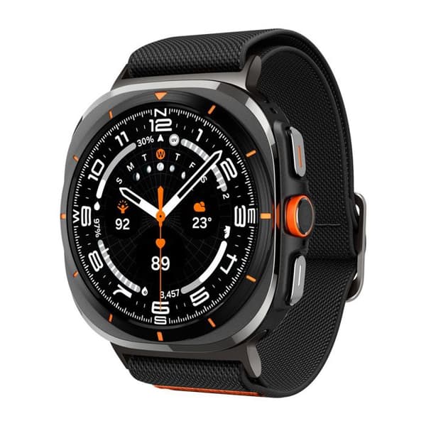 Armband för Samsung Galaxy Watch Ultra 47mm - Spigen Fit Lite - Svart