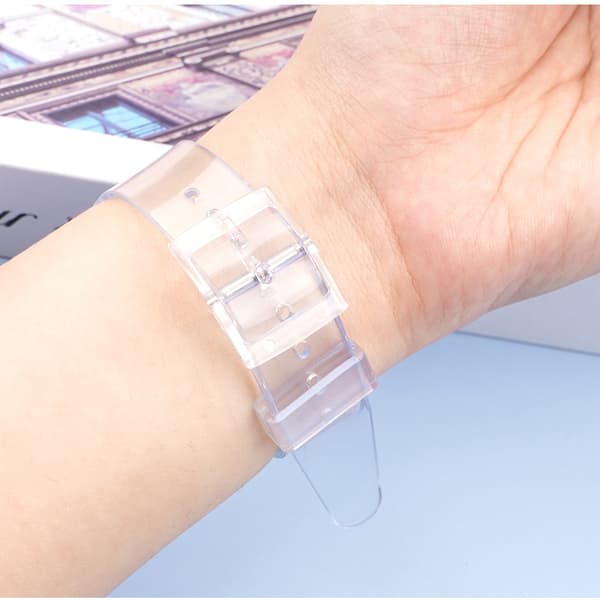 INF PVC Ersättningsarmband för Swatch Transparent 17 mm