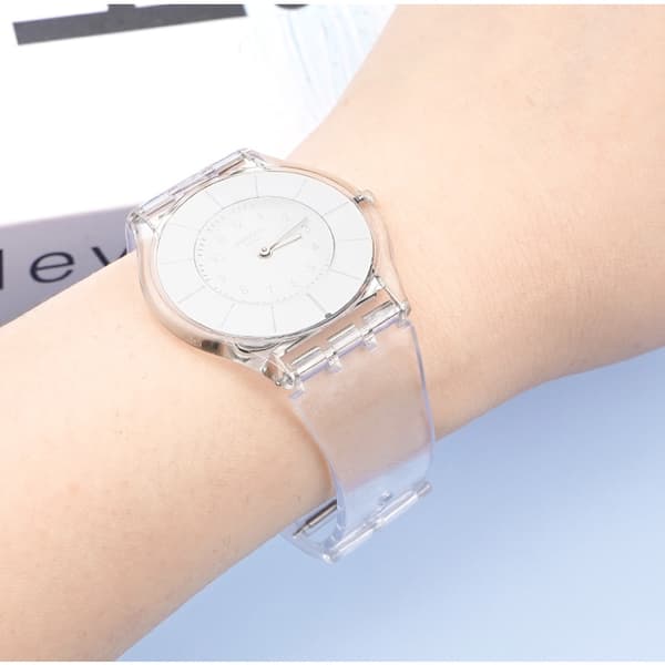 INF PVC Ersättningsarmband för Swatch Transparent 17 mm