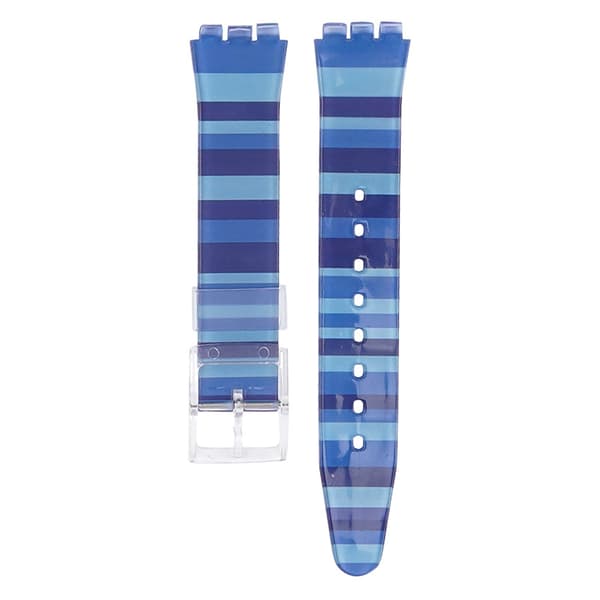 INF PVC Ersättningsarmband för Swatch Blå 19 mm