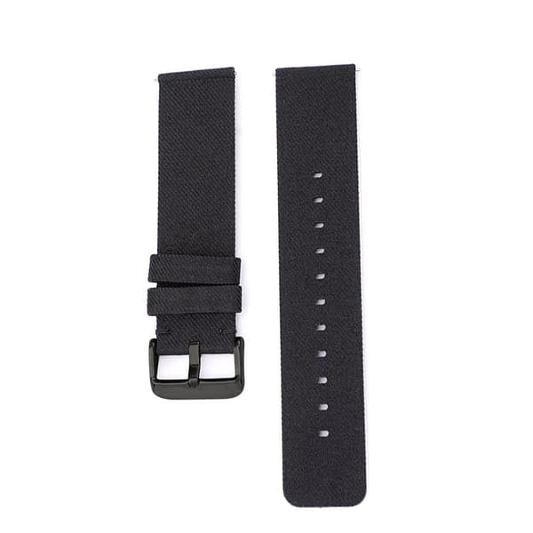 INF Sort lærredsurrem med sort spænde  22 mm