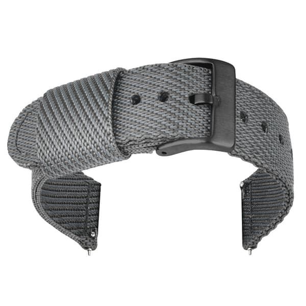 INF Snyggt 24/22/20/18mm Nylon Klockarmbandsbyte Svart 20 mm
