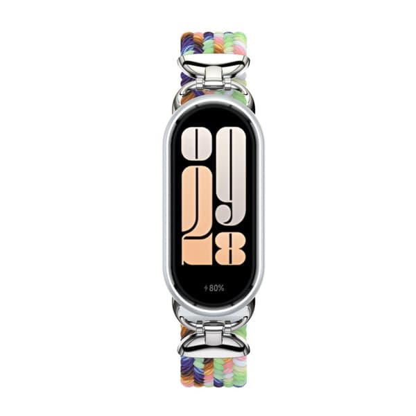 INF Stilig flettet spennrem for Xiaomi Mi Band 9/10 Flerfarget