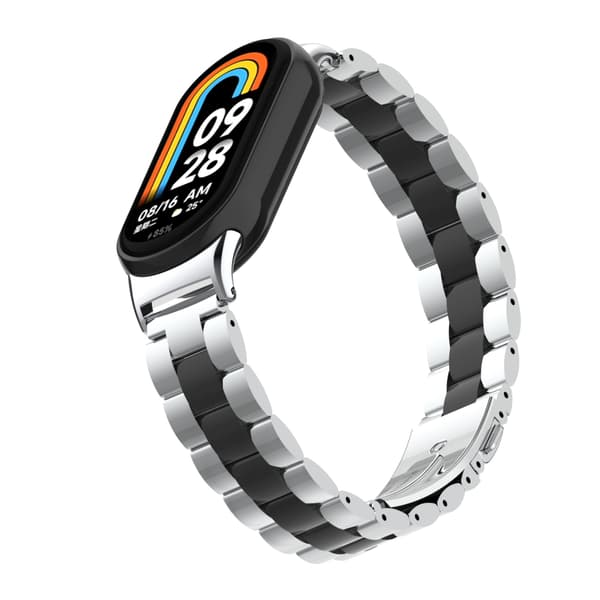 INF Stilrent armband i rostfritt stål för Xiaomi Mi Band 9