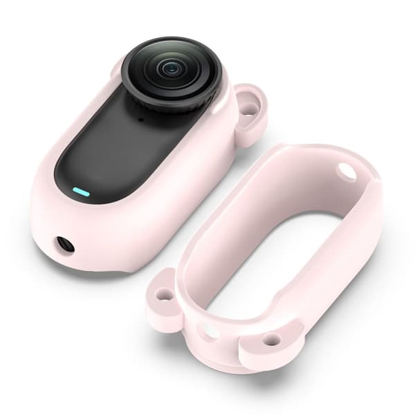 INF Silikonisuojakotelo Insta360 GO 3S ja GO 3 -kameroille Vaaleanpunainen