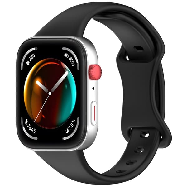 INF Silikon Huawei Watch Fit 3/4 Reim - Erstatningsbånd Sort