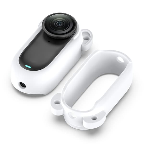 INF Insta360 GO 2 Silikon Beskyttelsesetui Bærbar Versjon Hvit