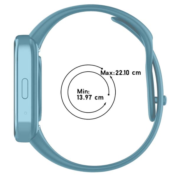 Bizon Strap Watch Dots til Xiaomi Redmi Watch 3 Active, Blå