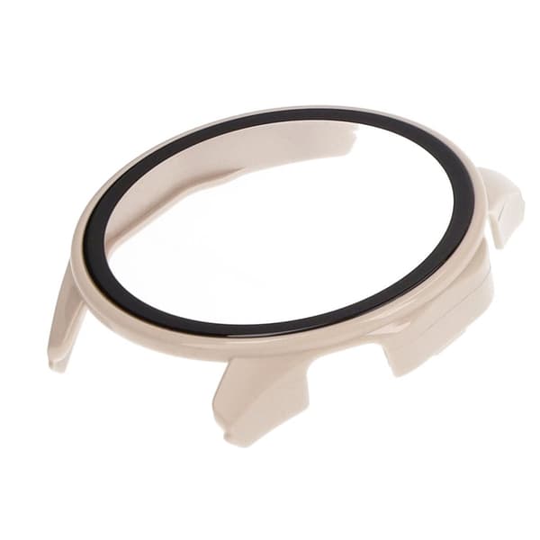 Bizon-fodral+glasklocka för Huawei Watch GT 4 46mm, beige