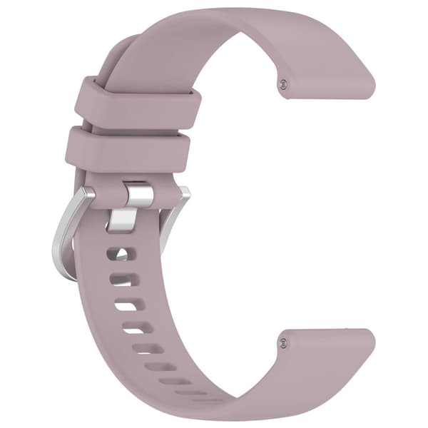 Silikonarmband för smartklocka, Bizon Strap Watch Silicone Pro T, QuickRelease 18 mm, ljuslila