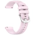 Miniatyrbild 3 av 5: Silikonarmband för smartklocka, Bizon Strap Watch Silicone Pro T, QuickRelease 18 mm, puderrosa