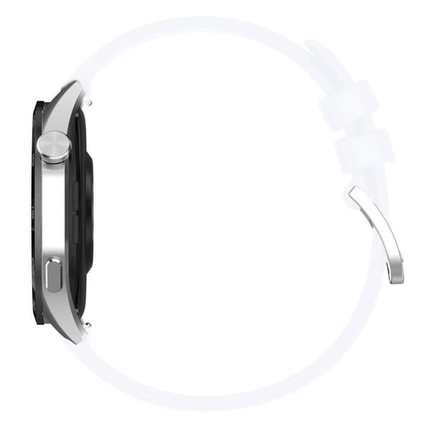 Bizon armbandsur silikon Pro T, snabbkoppling 18mm, vit