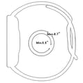 Pikkukuva 6 / 6: Bizon Strap Watch Octo Xiaomi Smart Band 9 Pro/8 Pro / Redmi Watch 5/4 -rannekkeelle, valkoinen-musta
