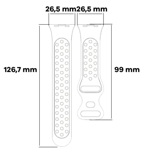 Bizon Strap Watch Octo Xiaomi Smart Band 9 Pro/8 Pro / Redmi Watch 5/4 -rannekkeelle, valkoinen-musta