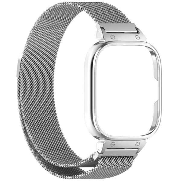 Bizon-rem + klockkedja för Xiaomi Redmi Watch 4/5, silver