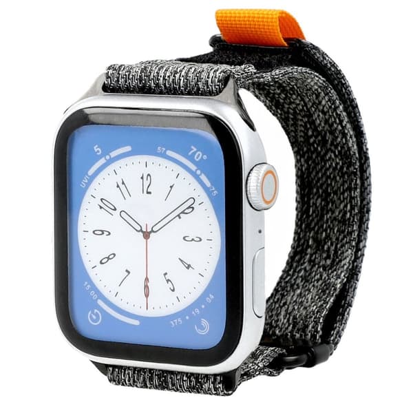 Bizon Strap Watch Urban til Apple Watch 44/45/46/49mm, Grå Melange