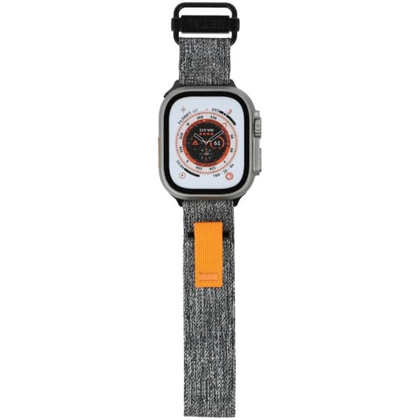 Bizon Strap Watch Urban til Apple Watch 44/45/46/49mm, Grå Melange