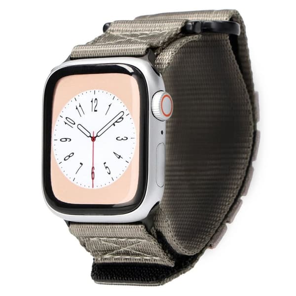 Bizon Strap Watch Adventure Sports Klockarmband för Apple Watch 38/40/41/42 mm, Grå