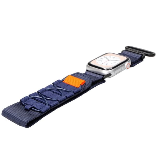 Bizon Strap Watch Adventure Sports klockarmband för Apple Watch 38/40/41/42 mm, marinblå