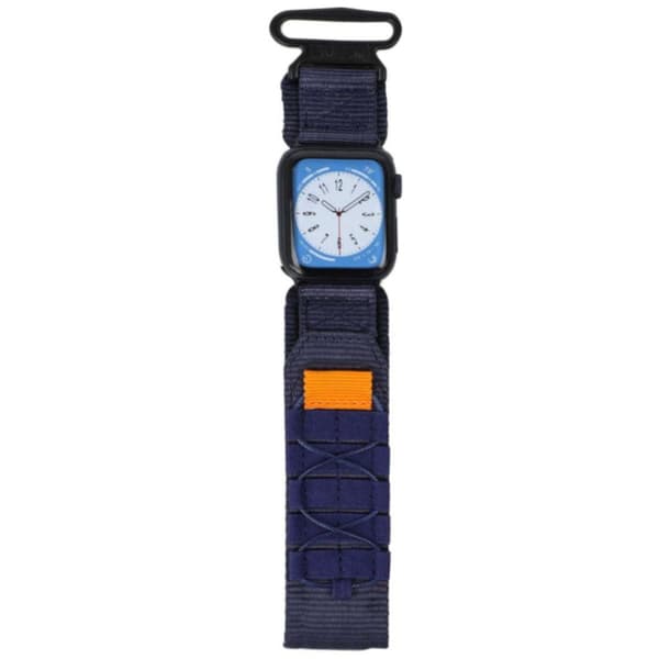 Bizon Strap Watch Adventure Sports klockarmband för Apple Watch 38/40/41/42 mm, marinblå