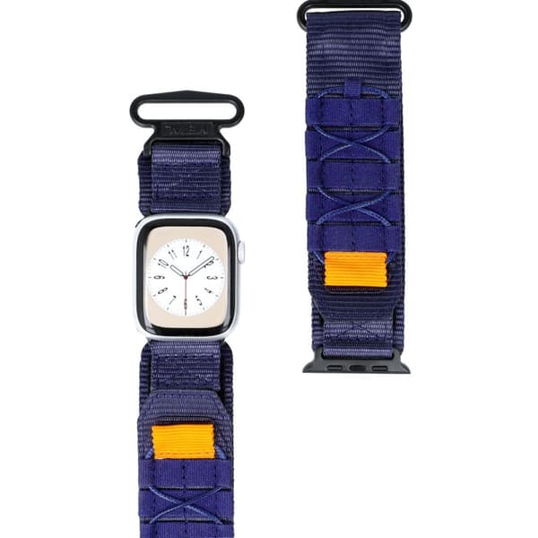 Bizon Strap Watch Adventure Sports klockarmband för Apple Watch 38/40/41/42 mm, marinblå