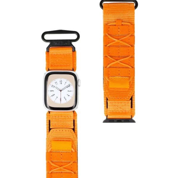 Bizon Strap Watch Adventure Sports Klockarmband för Apple Watch 38/40/41/42mm, Orange