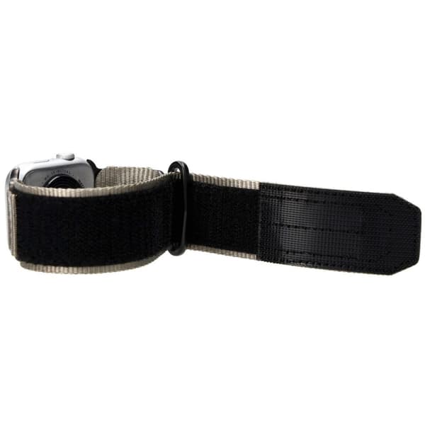 Bizon Strap Watch Adventure Sports Urrem til Apple Watch 44/45/46/49mm, Grå