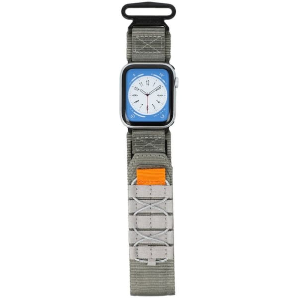 Bizon Strap Watch Adventure Sports Urrem til Apple Watch 44/45/46/49mm, Grå