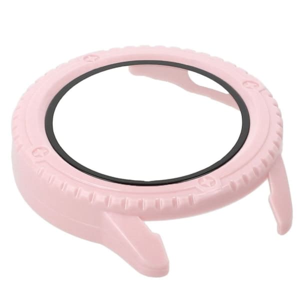 Bizon-fodral+glasklocka för Xiaomi Watch S3 47mm, rosa