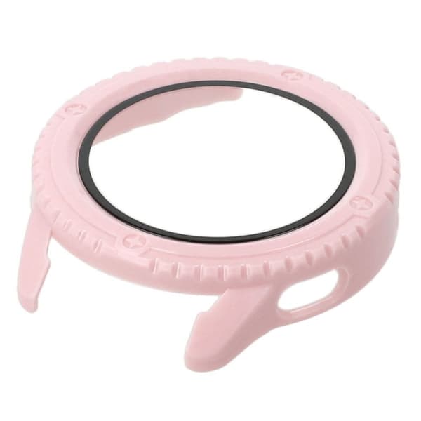 Bizon-fodral+glasklocka för Xiaomi Watch S3 47mm, rosa