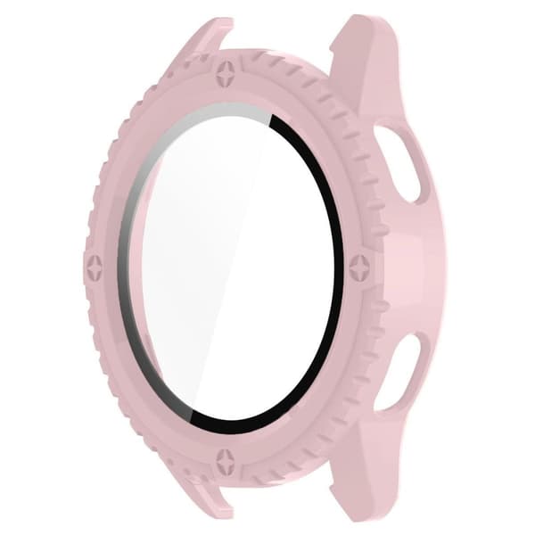 Bizon-fodral+glasklocka för Xiaomi Watch S3 47mm, rosa