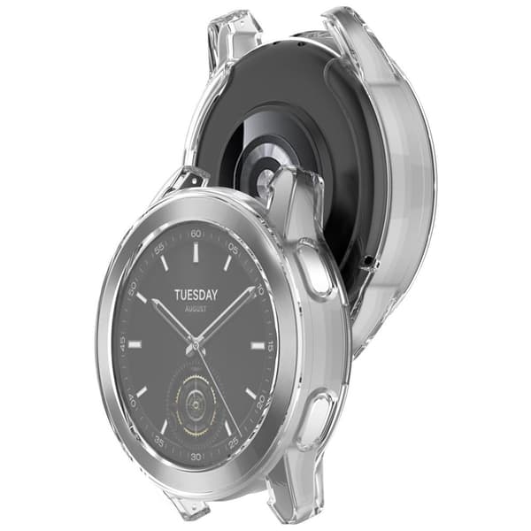 Bizon Case Watch Felipe för Xiaomi Watch S3 47mm, transparent