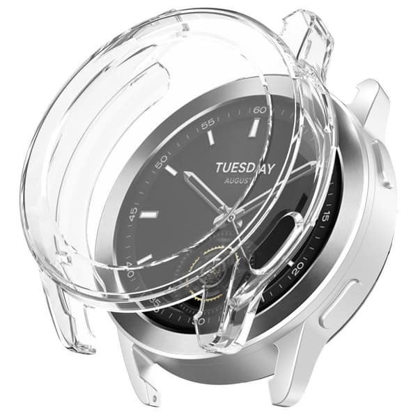 Bizon Case Watch Felipe för Xiaomi Watch S3 47mm, transparent
