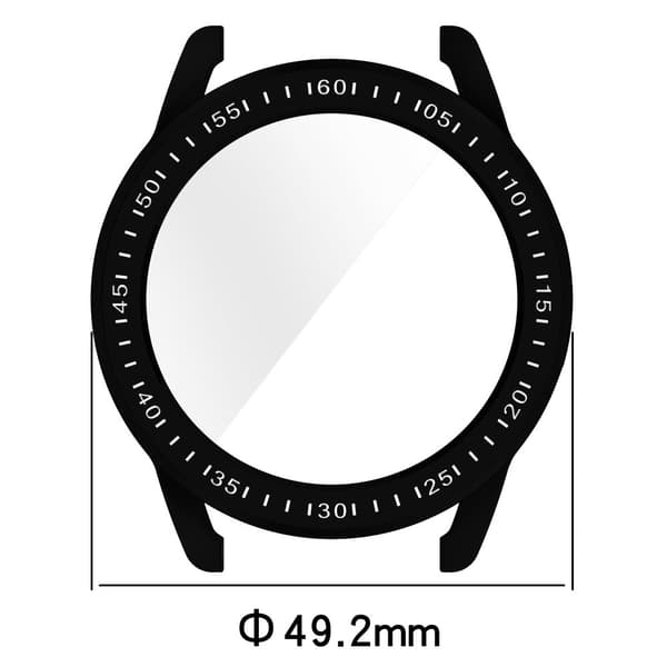 Bizon Case Watch Felipe Xiaomi Watch S3 47mm -kellolle, musta