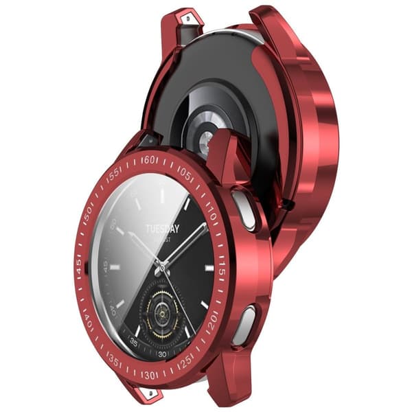 Bizon Case Watch Felipe Xiaomi Watch S3 47mm -kellolle, punainen