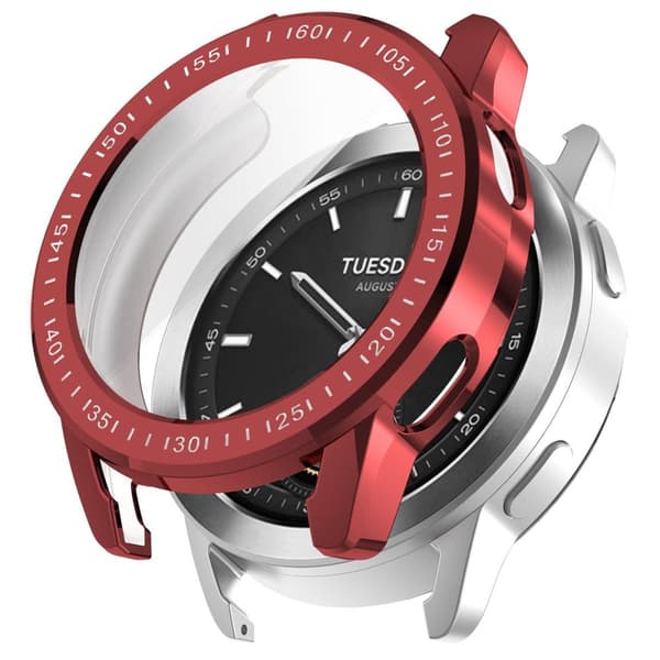 Bizon Case Watch Felipe Xiaomi Watch S3 47mm -kellolle, punainen