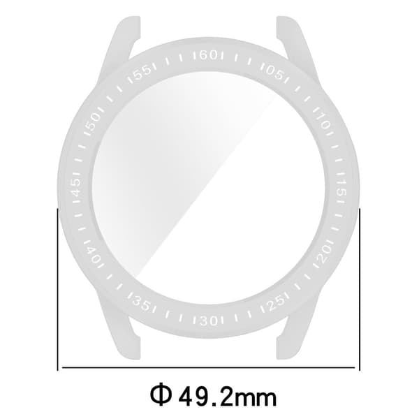 Bizon Case Watch Felipe-fodral för Xiaomi Watch S3 47 mm, silver